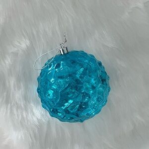 Blue Green Plastic Holiday Tree Ornament